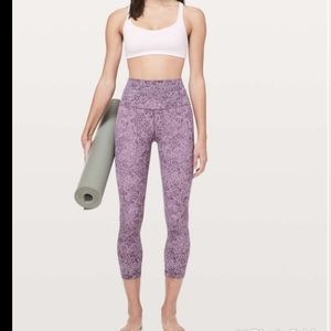 lululemon athletica Purple Patterned Leggings